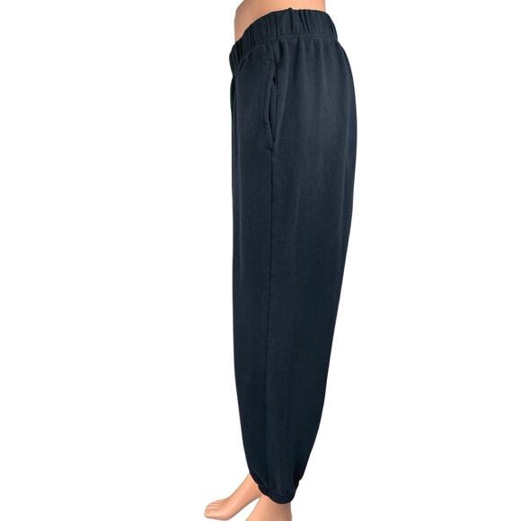Pacsun LA Hearts Women's Black Fleece Elastic Waist Lounge Jogger Sweat Pants M - Picture 2 of 4